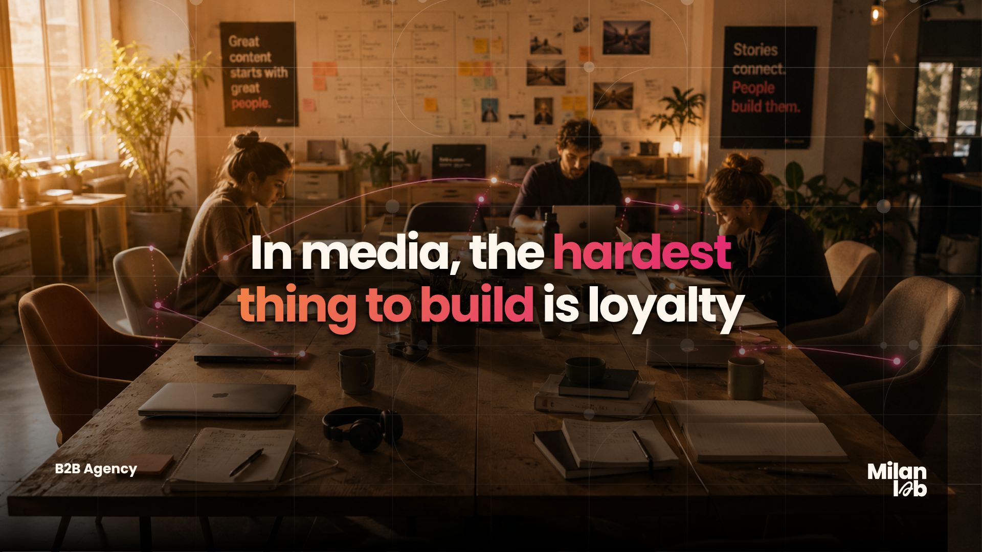 In media, the hardest thing to build isn't your tech. It's loyalty.