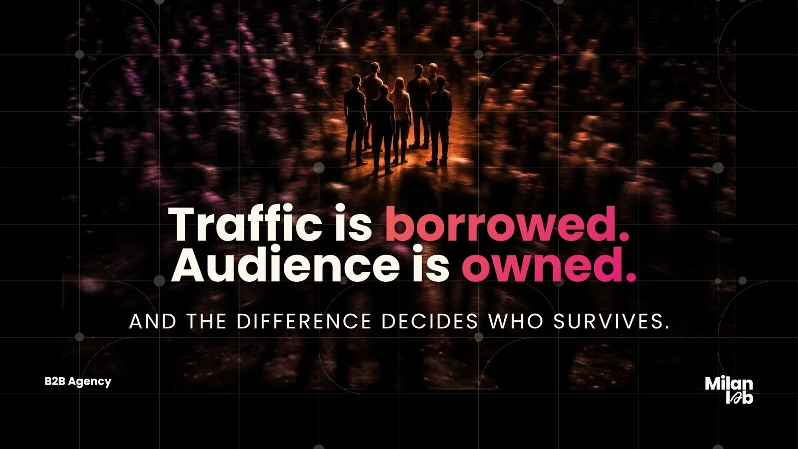 Traffic is borrowed. Audience is owned.