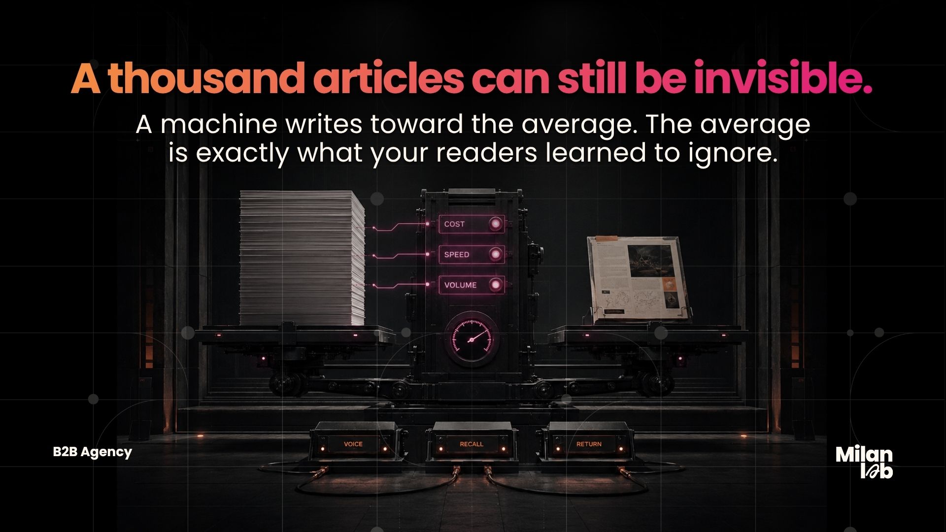 A thousand articles can still be invisible.